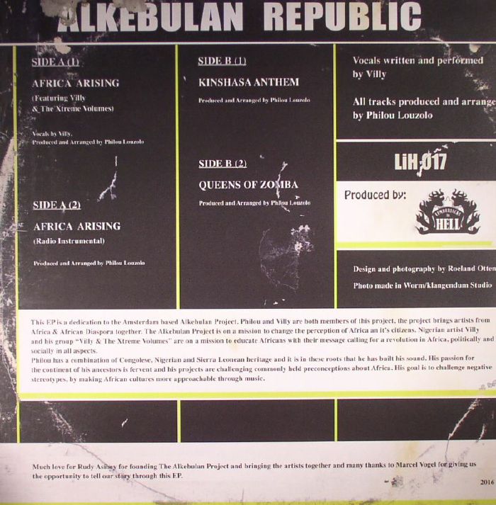 Philou Louzolo - Alkebulan Republic (12") (VG+/M) - Image 2