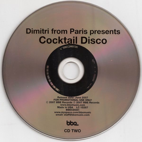 Dimitri From Paris - Dimitri From Paris Presents Cocktail Disco (2xCD, Comp, Promo) - Image 3