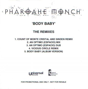 Pharoahe Monch - Body Baby (The Remixes) (CD, Single, Promo)