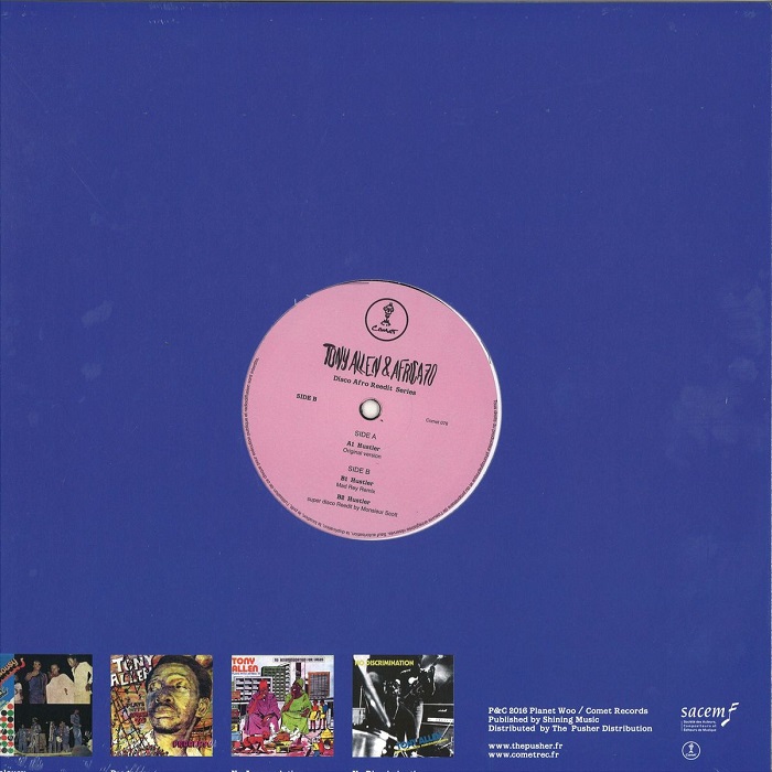 Tony Allen & Africa 70 - Hustler (Disco Afro Remixes) (12") - Image 2