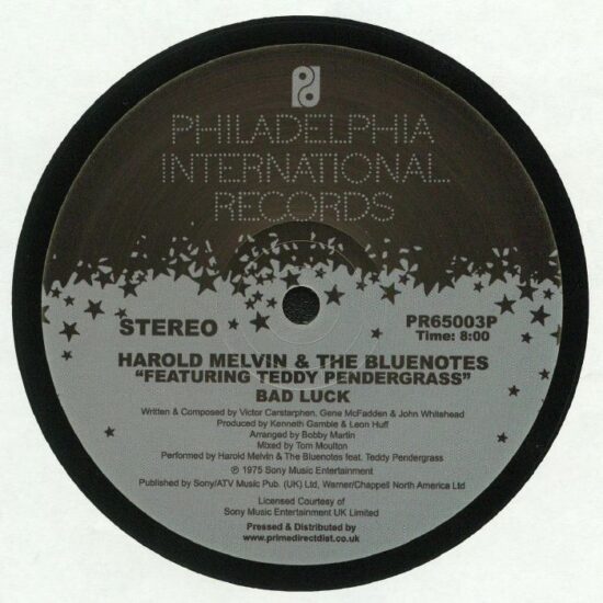 Harold Melvin And The Blue Notes Featuring Teddy Pendergrass - Back Luck / Don't Leave Me This Way (12")