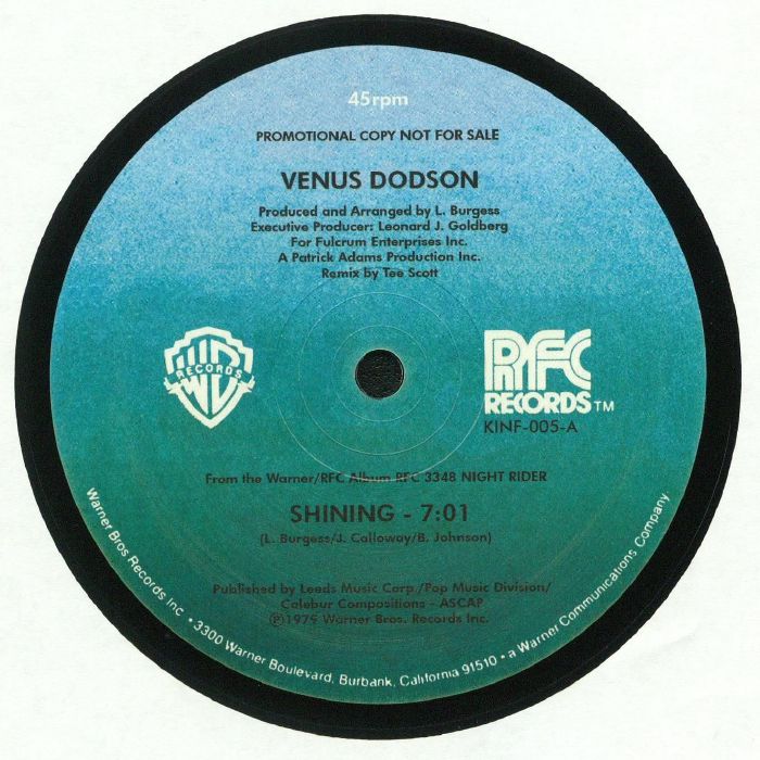 Venus Dodson - Shinning レコード　12インチ Venus Dodson - Shinning レコード12インチ