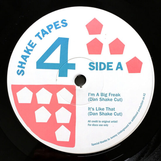 Shake Tapes - Volume 4 (feat Dan Shake cut, Jamie 3:26 Edit & Keith Lorraine repercussion) (12")