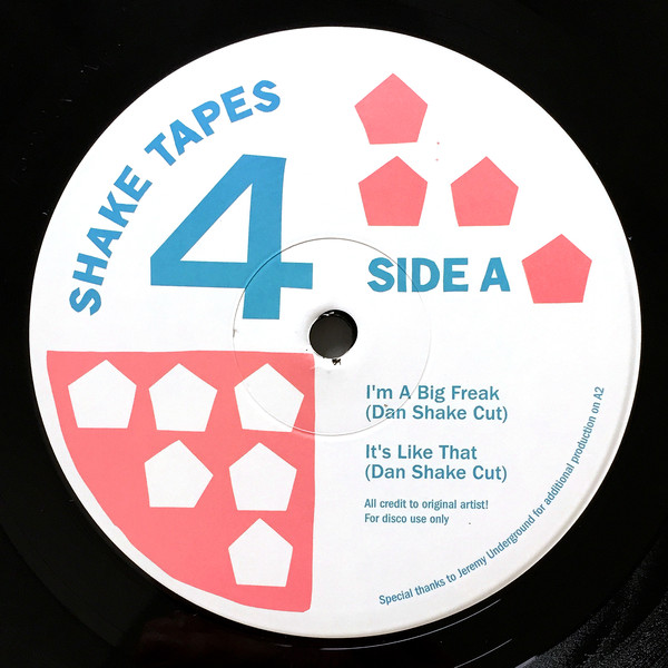 Shake Tapes - Volume 4 (feat Dan Shake cut, Jamie 3:26 Edit & Keith Lorraine repercussion) (12")
