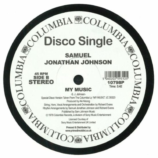 Samuel Jonathan Johnson - You / My Music (12")