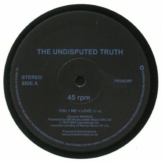 The Undisputed Truth - You + Me = Love / Sandman (12")