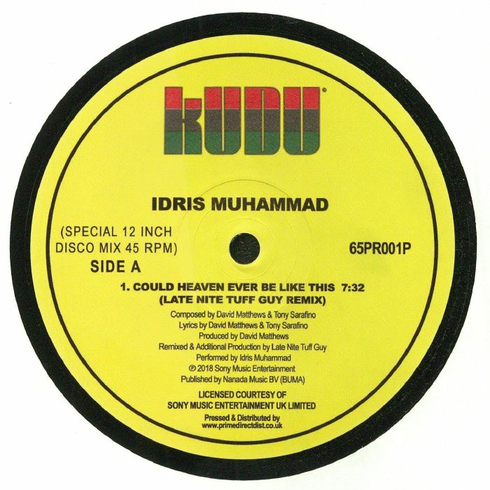 Idris Muhammad - Could Heaven Ever Be Like This (Late Nite Tuff Guy remix) (12")