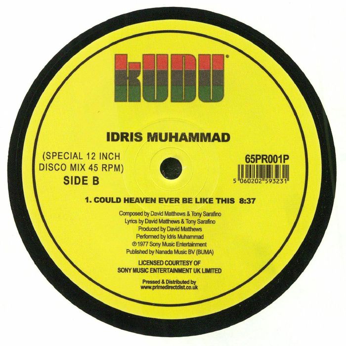 Idris Muhammad - Could Heaven Ever Be Like This (Late Nite Tuff Guy remix) (12") - Image 2
