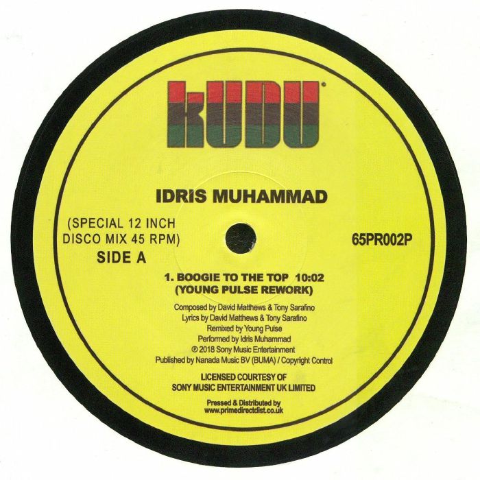Idris Muhammad / Boogie to the Top (Young Pulse Remix) Idris Muhammad / Boogie to the Top (Young Pulse Remix)