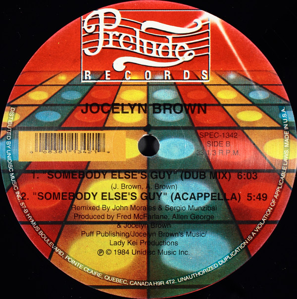 Jocelyn Brown - Somebody Else's Guy (12