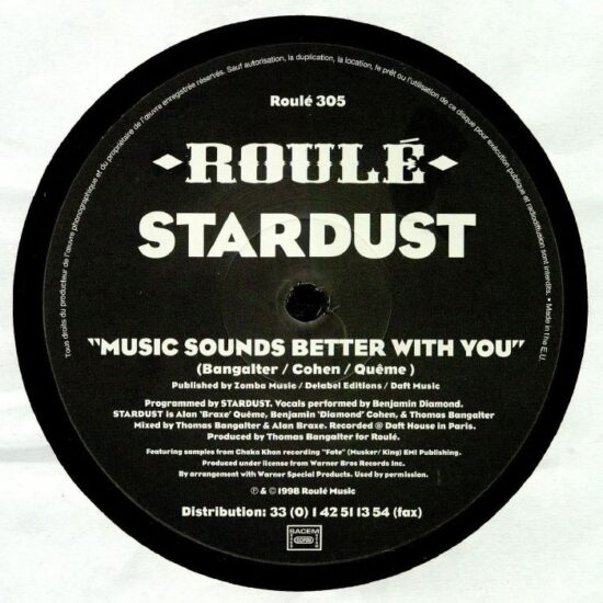 Stardust - Music Sounds Better With You (12")