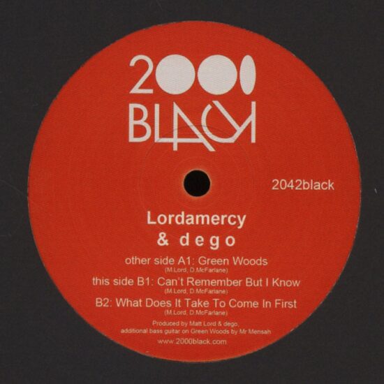 Lordamercy & Dego - Green Woods (12")