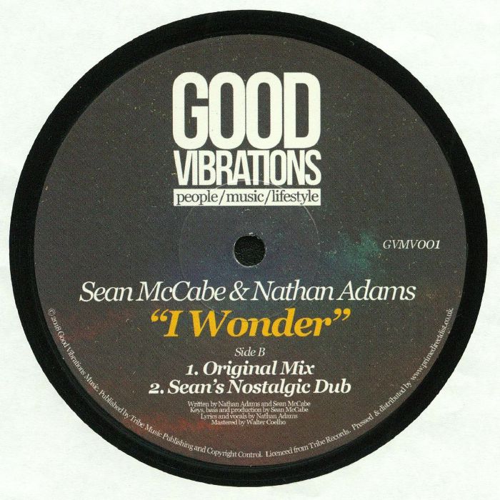 Sean McCabe & Nathan Adams - I Wonder (12") - Image 2