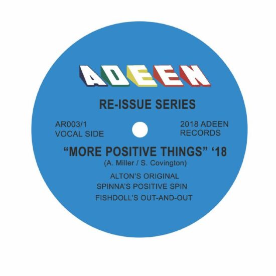 Alton Miller - More Positive Things (DJ Spinna, Fishdoll mixes) (12")