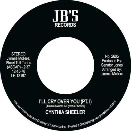Cynthia Sheeler - I'll Cry Over You (7")
