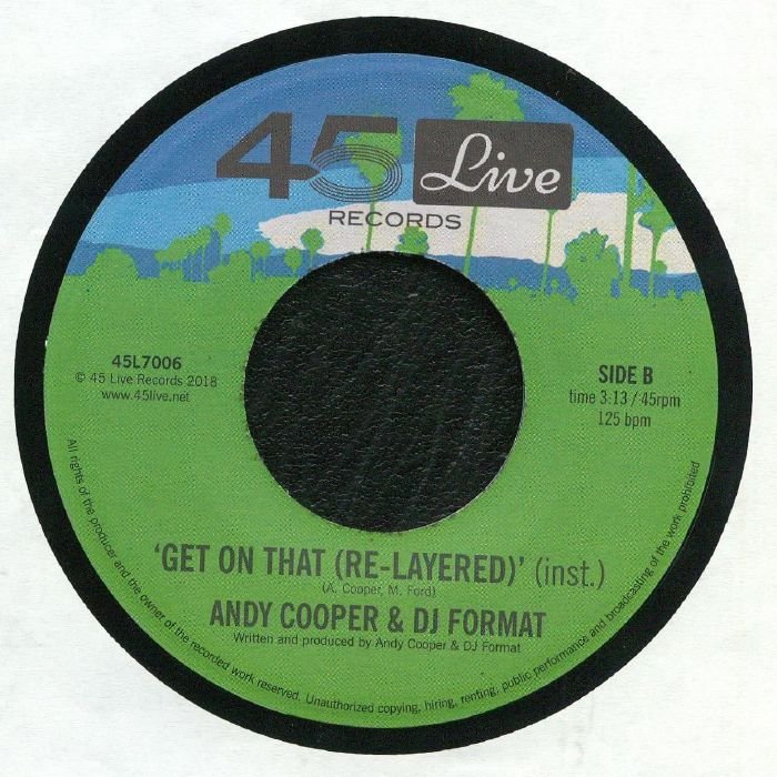 Andy Cooper & DJ Format - Get On That (Re Layered) (7") (VG+/M) - Image 2