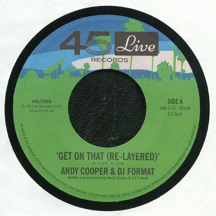 Andy Cooper & DJ Format - Get On That (Re Layered) (7") (VG+/M)