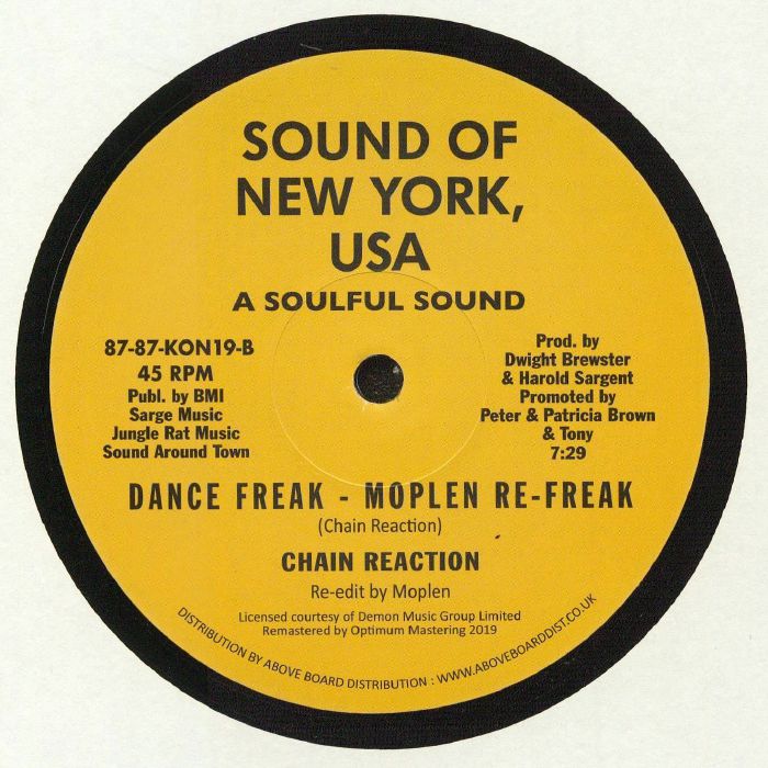 High Voltage - Rock, Spank, Freak (Kon Rework) / Chain Reaction - Dance Freak (Moplen Re-Freak) (12") - Image 2
