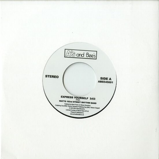 The Watts 103rd St. Rhythm Band - Express Yourself / The Meters - Just Kissed My Baby (7") (Black Vinyl)