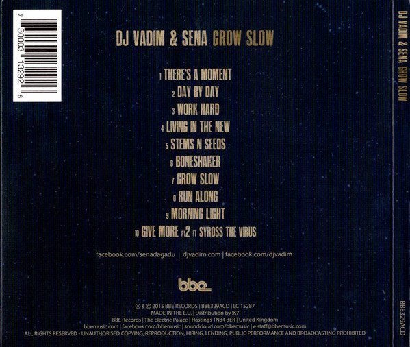 DJ Vadim & Sena - Grow Slow (CD) - Image 6