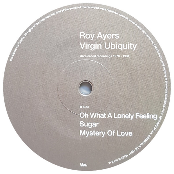 Roy Ayers - Virgin Ubiquity (Unreleased Recordings 1976-1981) (2xLP) - Image 4