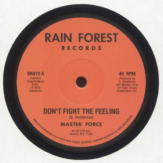 Master Force - Don't Fight The Feeling / Hey Girl (12")
