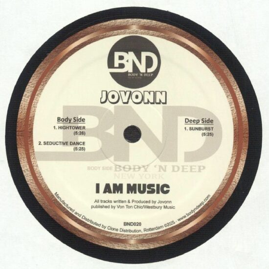 Jovonn - I Am Music EP (12")