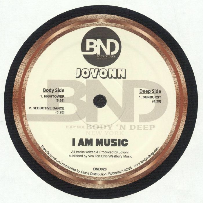 Jovonn - I Am Music EP (12")
