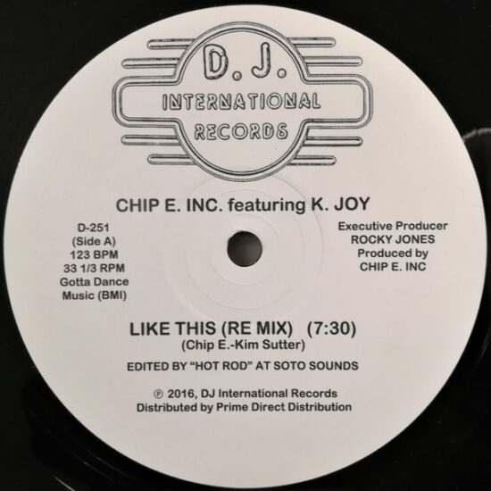 Chip E. Inc. Featuring K. Joy - Like This (12")