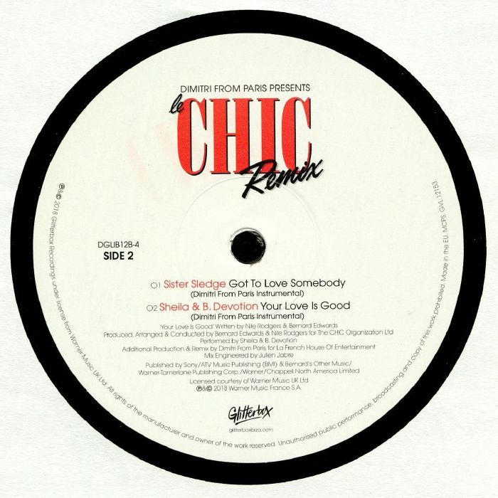 Sister Sledge - Got To Love Somebody / Sheila & B Devotion - Your Love Is So Good (Dimitri From Paris remixes) (12") - Image 2