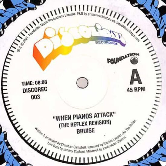 Bruise / Lou Hayter - When Pianos Attack / Time Out Of Mind (12")