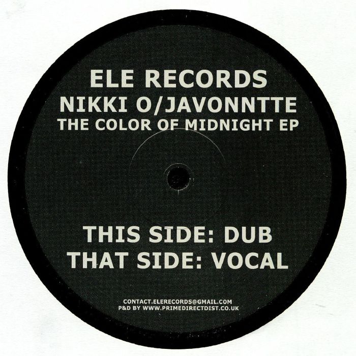 Nikki O / Javonntte - The Color Of Midnight EP (12")