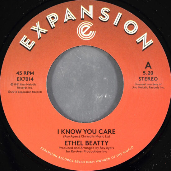 Ethel Beatty - I Know You Care / It's Your Love (7")
