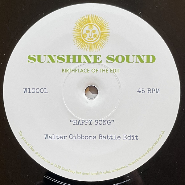 Rare Earth - Happy Song (The François K & Walter Gibbons Edits) (10") - Image 2