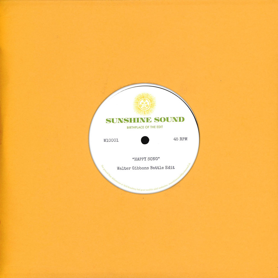 Rare Earth - Happy Song (The François K & Walter Gibbons Edits) (10") - Image 4