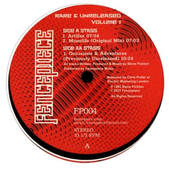 Stasis - Rare and Unreleased Volume 1 (12")