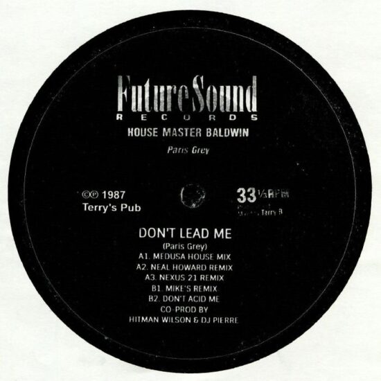 House Master Baldwin Featuring Paris Gray - Don't Lead Me (12")