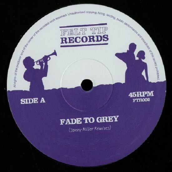 Jonny Miller - Fade To Grey (Johnny Miller Remixes) (12")