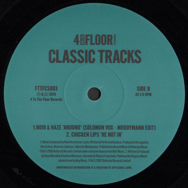 Noir & Haze / Chicken Lips - Classic Tracks - Volume 2 (12") - Image 2