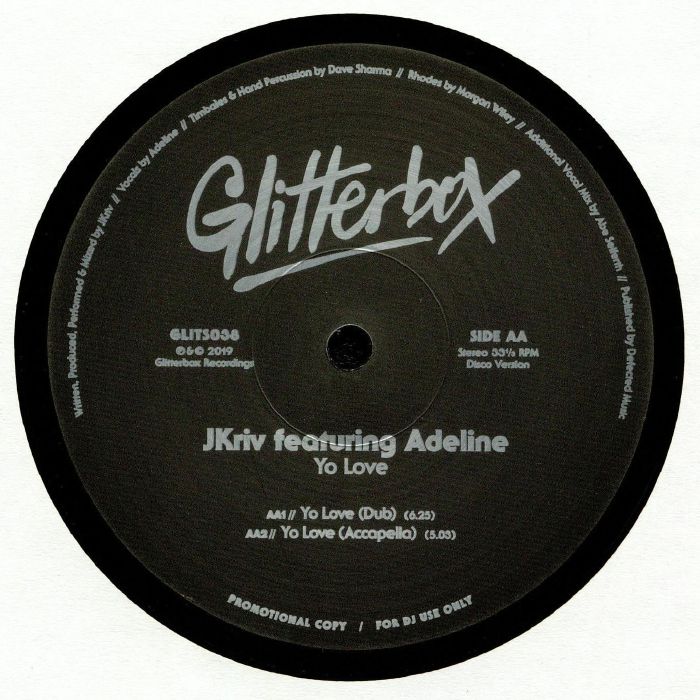 JKriv featuring Adeline - Yo Love (12") - Image 2