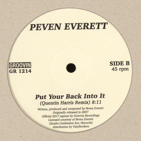 Peven Everett - Put Your Back Into It (12") - Image 2