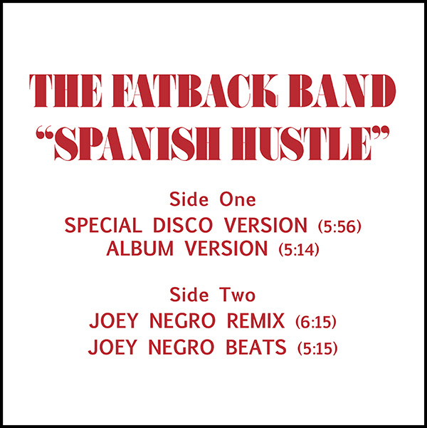 The Fatback Band - Spanish Hustle (OG + Joey Negro mixes) (12")