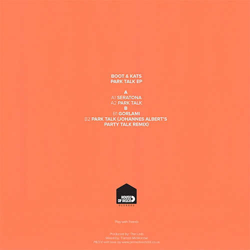 Boots & Kats - Park Talk EP (12") - Image 4