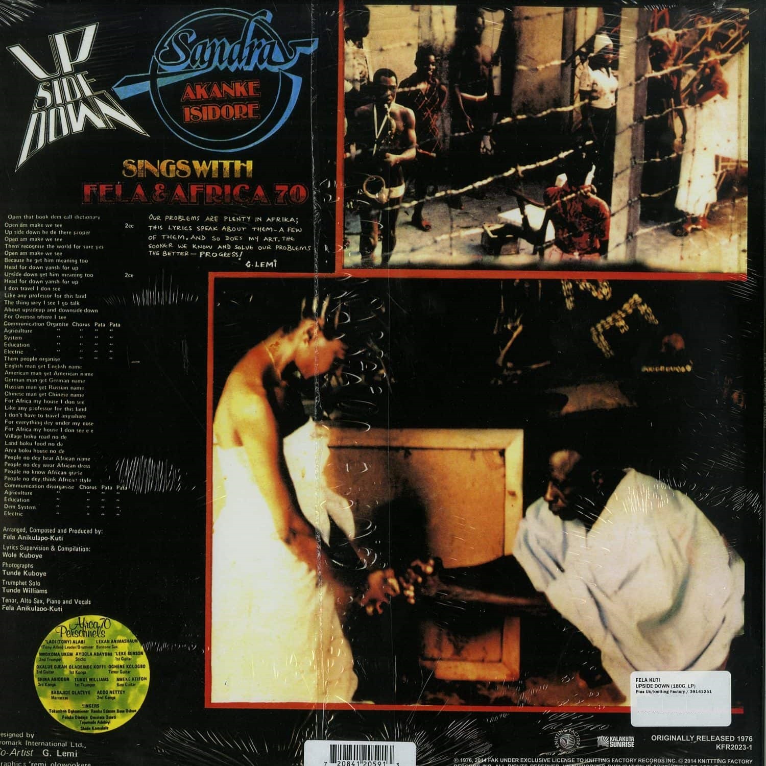 Fela Anikulapo Kuti & The Africa 70 - Up Side Down | Dig Deep Records