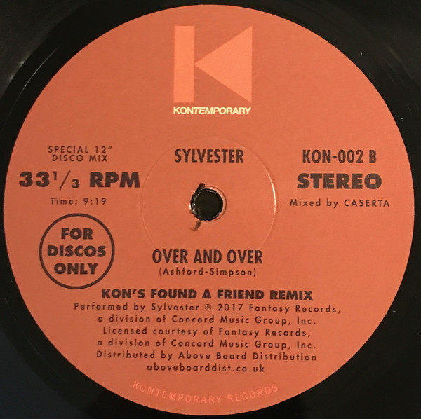 Sylvester - Over & Over (Kon's Find A Friend Remix) (12") - Image 3