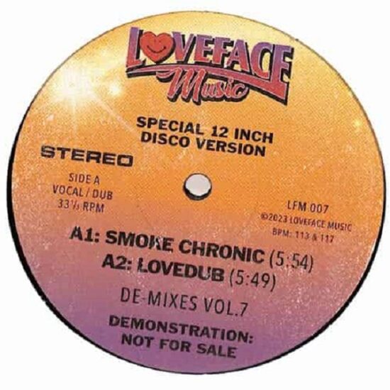 Loveface - De-Mixes Vol.7 (12") (VG+/M)