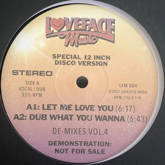 Loveface - De-Mixes Vol.4 (12")