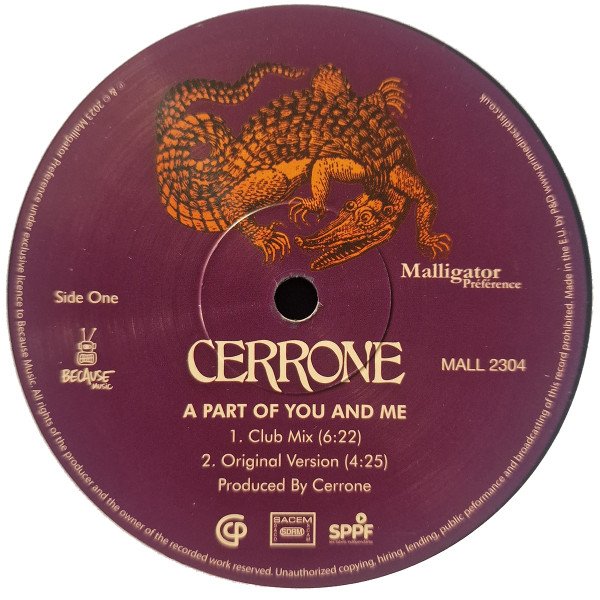 Cerrone - A Part Of You (12") - Image 2
