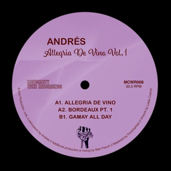 Andres - Allegria de Vino Vol 1 (7")