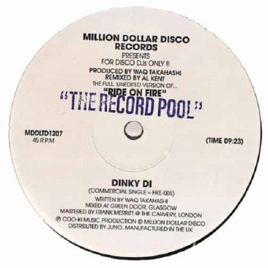 Dinky Di - Ride On Fire (Special Disco Version) (12")